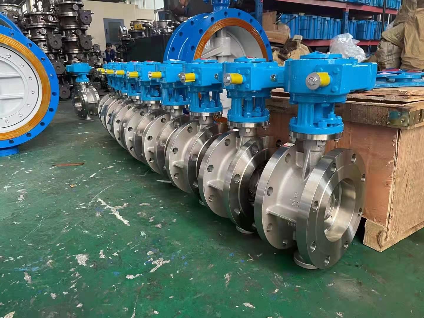 Manual hard seal butterfly valve is ready to send to the client 