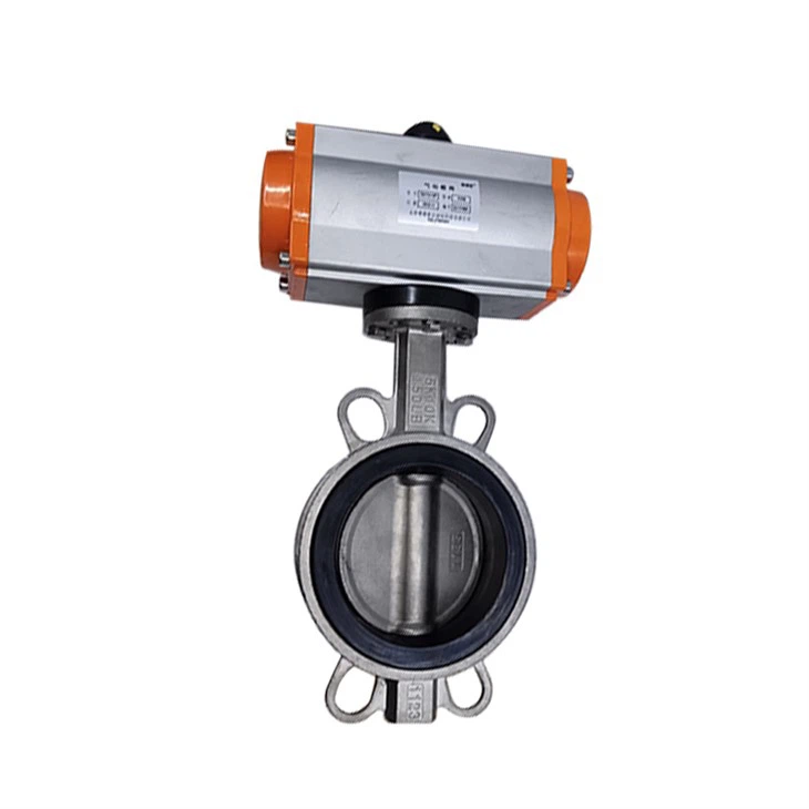 Cf8 Stainless Steel EPDM Pneumatic Butterfly Valve